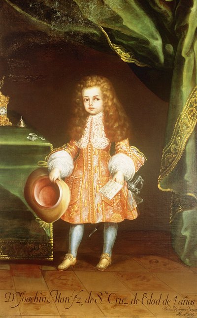 Retrato del niño, Joaquín Manuel Fernández de Santa Cruz de Nicolás Rodríguez Juárez